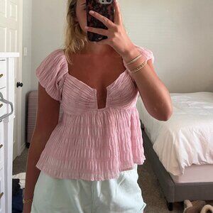 ASTR The Label Pink Crop Top